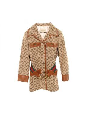 Gucci GG Canvas Sherry Line Horsebit Jacket